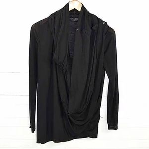 Alice + Olivia cardigan wrap navy blue